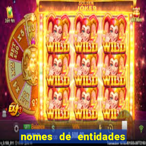 nomes de entidades do mal